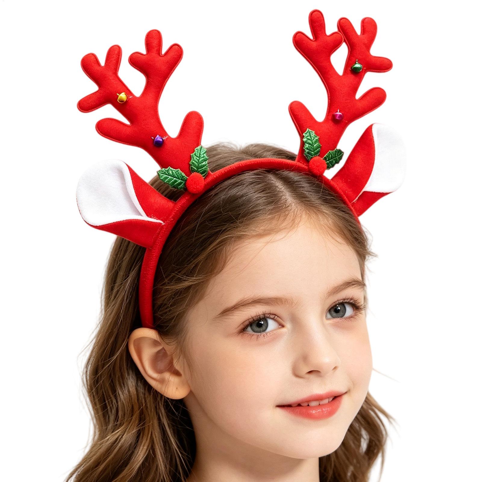 Reindeer Antlers Headband - Decorazioni natalizie, cerchietto con corna, accessorio