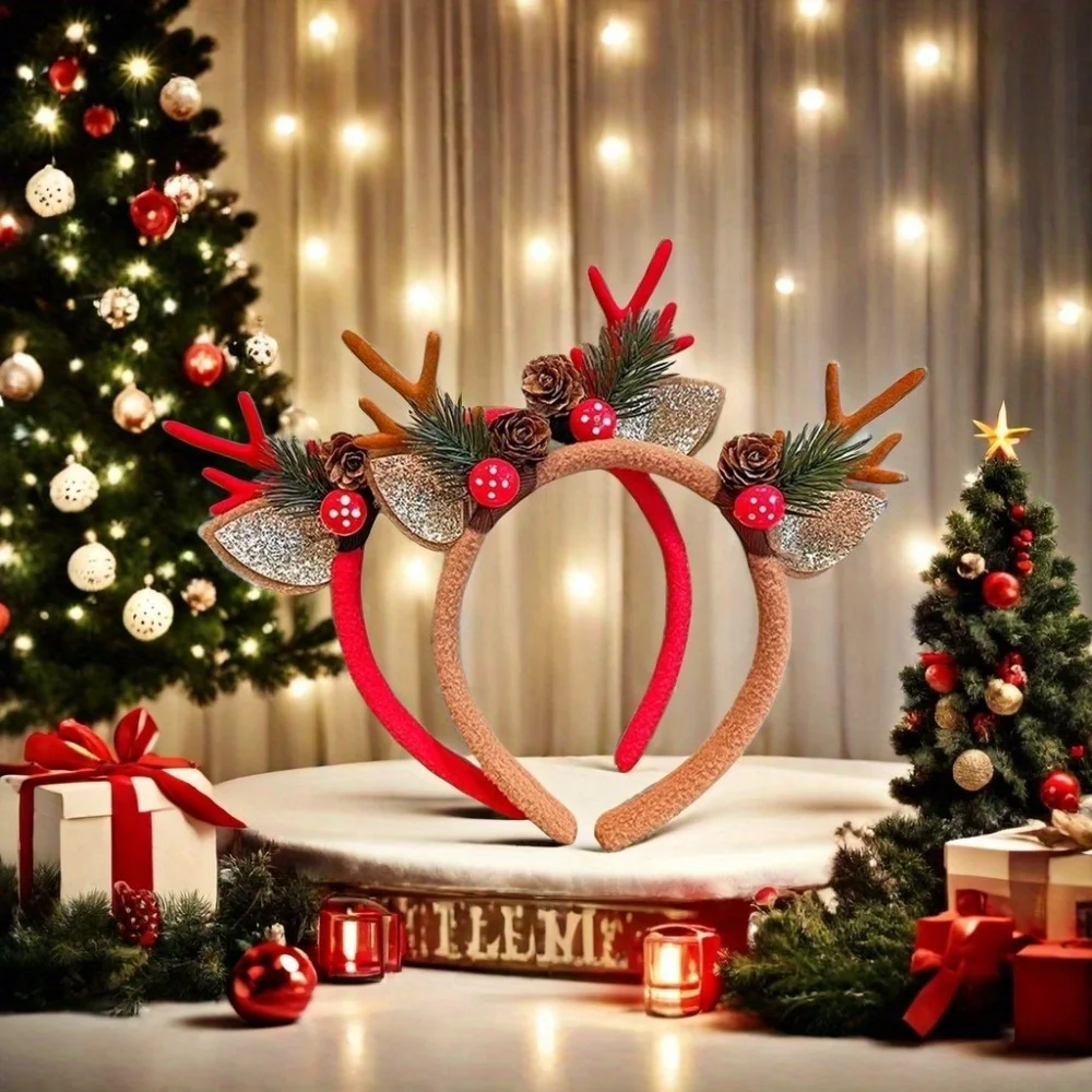 1Pc Fasce Di Natale Feste Di N - Reindeer Antlers Headband recensione e prezzo