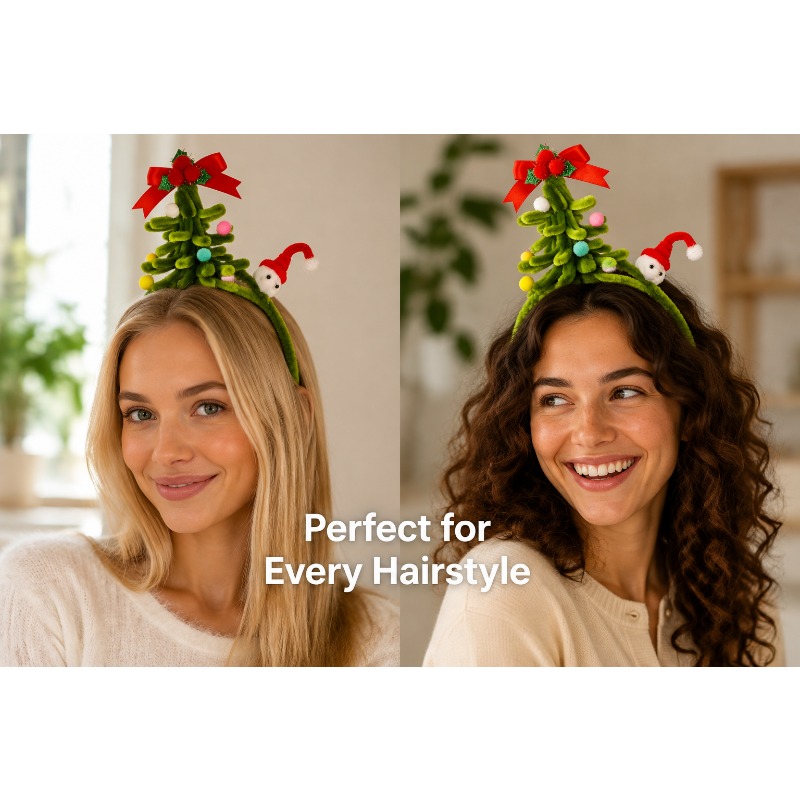 Fascia per Capelli Natalizia c - Ribbon Bow Gift recensione e prezzo